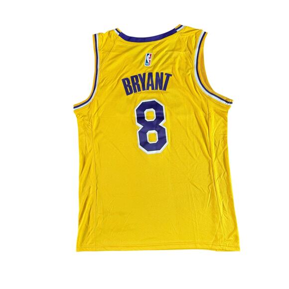 Nike Kobe Bryant #8 Los Angeles Lakers Jersey Men’s 54 Yellow Purple Swingman - Picture 3 of 3